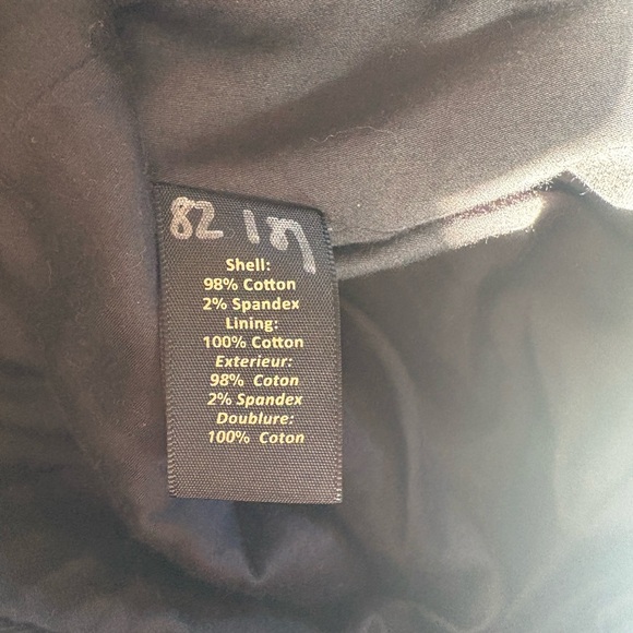 Elizabeth and James Black Cotton Moto Jacket SZ S – Buckle Sleeves, Zip Detail - Picture 8 of 10